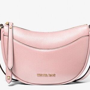 Michael Kors powder blush Pink half moon shoulder Bag